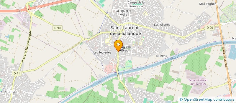 localisation de l'entreprise SCI DE L'OFFICE NOTARIAL DE LA SALANQUE  SAINT-LAURENT-DE-LA-SALANQUE