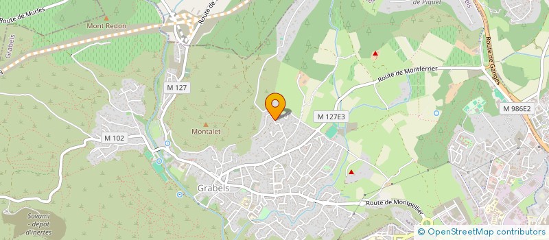 localisation de l'entreprise SCI DE L OISEAU  GRABELS