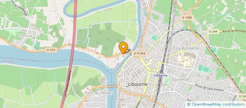 localisation de l'entreprise SCI DE L OISEAU  FRONSAC