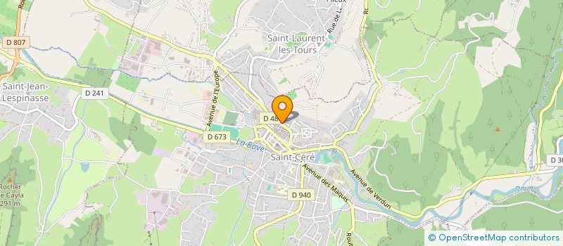 localisation de l'entreprise SCI DE L OLIE à SAINT-CERE