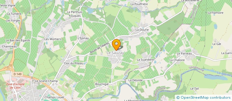 localisation de l'entreprise SCI DE L'OLIVAIE  CLISSON