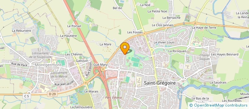 localisation de l'entreprise SCI DE L'OLIVET-BERTRAND  SAINT-GREGOIRE