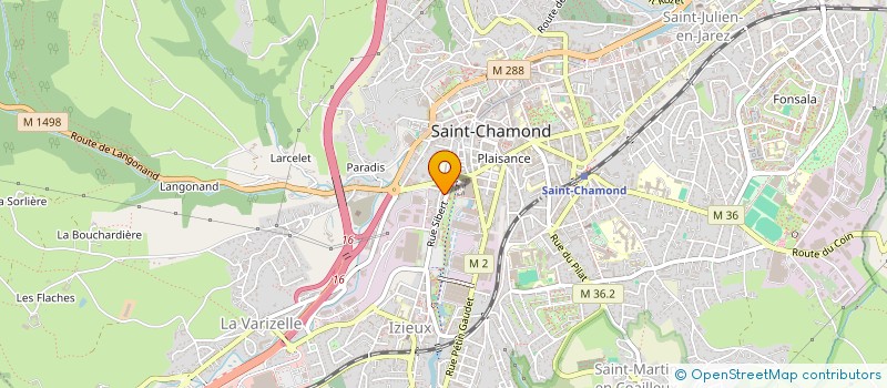 localisation de l'entreprise SCI DE L'OLIVETTE  SAINT-CHAMOND