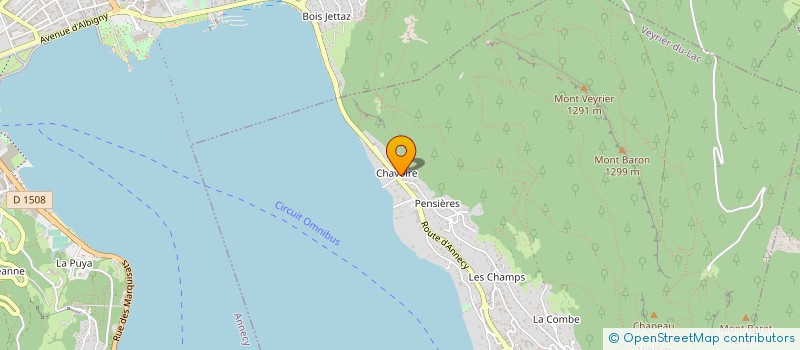 localisation de l'entreprise SCI DE L'OLIVIER  VEYRIER-DU-LAC