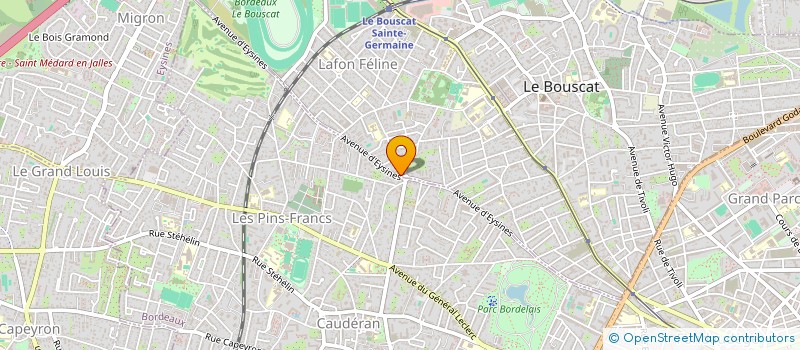 localisation de l'entreprise SCI DE L'OLIVIER  LE BOUSCAT