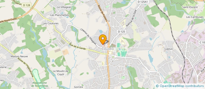 localisation de l'entreprise SCI DE L'OLIVIER à COUZEIX