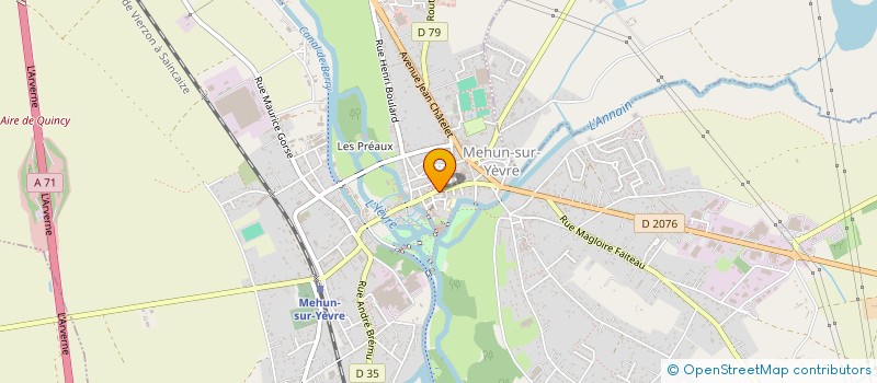 localisation de l'entreprise SCI DE L'OLIVIER  MEHUN-SUR-YEVRE