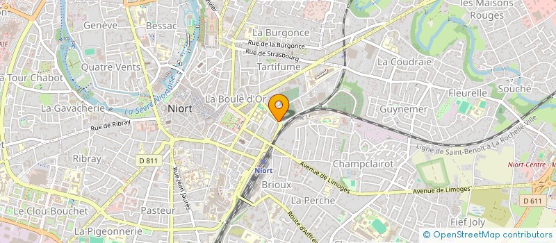 localisation de l'entreprise SCI DE L'OLIVIER  NIORT