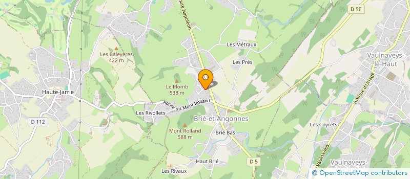 localisation de l'entreprise SCI DE L'OLYMPE  BRIE-ET-ANGONNES