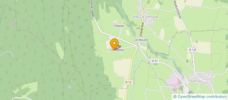 localisation de l'entreprise SCI DE L'OMBLE  VIEU-D'IZENAVE