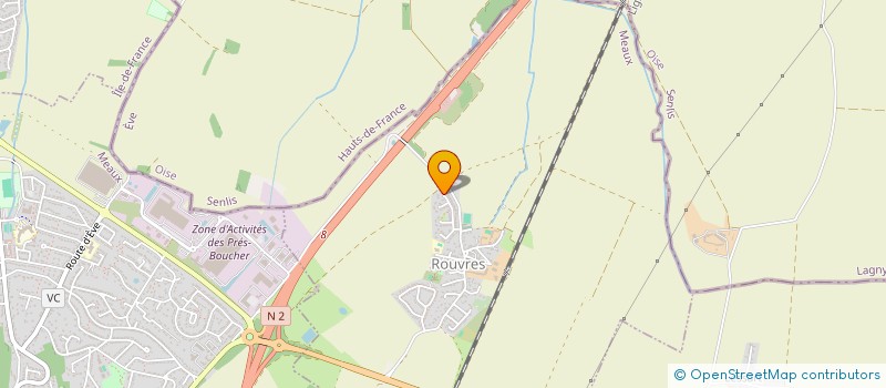 localisation de l'entreprise SCI DE L'OMBRIE  ROUVRES