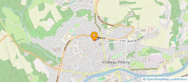 localisation de l'entreprise SCI DE L'OMOIS à CHATEAU-THIERRY