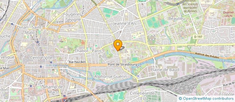 localisation de l'entreprise SCI DE L'ONCLE BALTHAZAR  RENNES