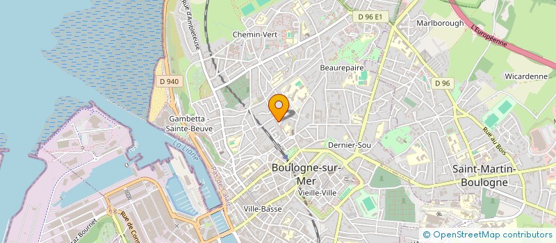 localisation de l'entreprise SCI DE L'ONCLE JO  BOULOGNE-SUR-MER