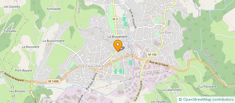 localisation de l'entreprise SCI DE L ONZON  LA TALAUDIERE