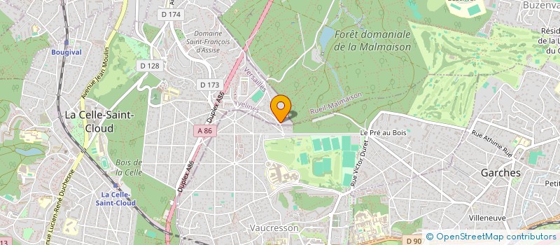 localisation de l'entreprise SCI DE L'OPERA  LA CELLE-SAINT-CLOUD