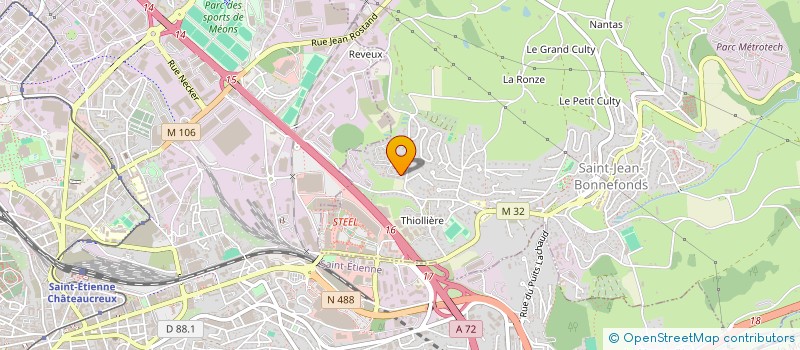 localisation de l'entreprise SCI DE L'OPERA  SAINT-JEAN-BONNEFONDS