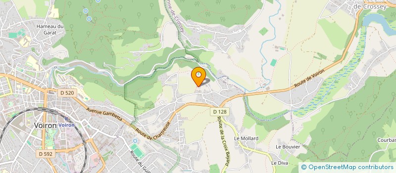 localisation de l'entreprise SCI DE L'OPPIDUM  VOIRON