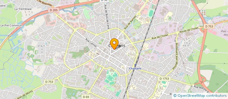 localisation de l'entreprise SCI DE L'OR BRUN à CHALLANS