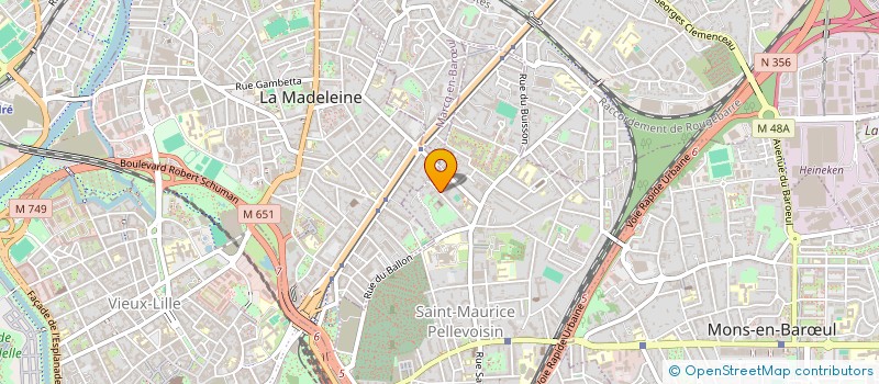 localisation de l'entreprise SCI DE L'ORANGE-RIT  LILLE