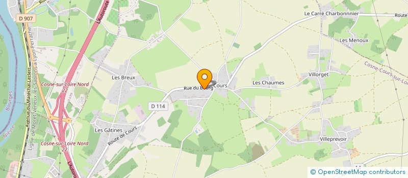localisation de l'entreprise SCI DE L'ORANGER à POUGNY