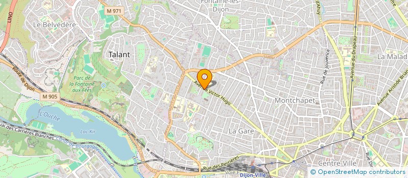 localisation de l'entreprise SCI DE L ORANGERAIE à DIJON