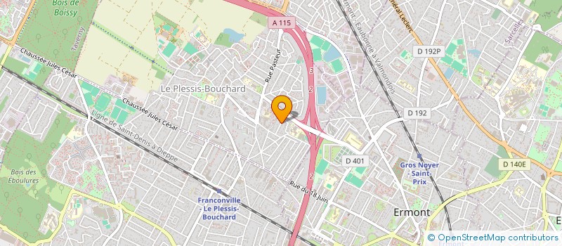 localisation de l'entreprise SCI DE L'ORANGERAIE à LE PLESSIS-BOUCHARD