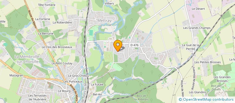 localisation de l'entreprise SCI DE L'ORANGERAIE  METTRAY