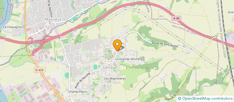 localisation de l'entreprise SCI DE L'ORANGERAIE  GENAY