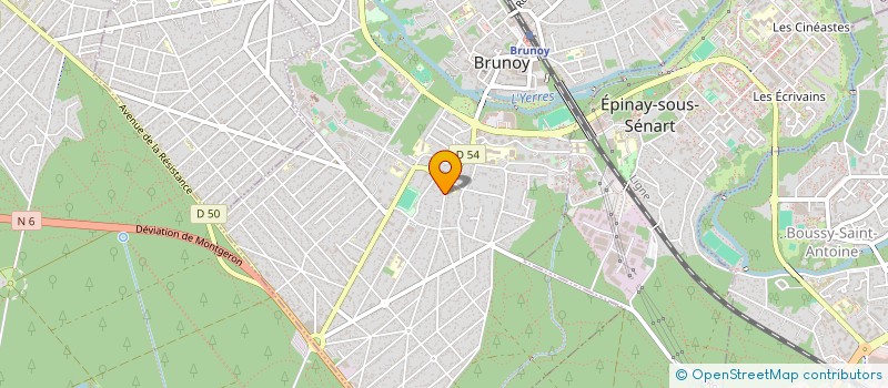 localisation de l'entreprise SCI DE L ORANGERIE à BRUNOY