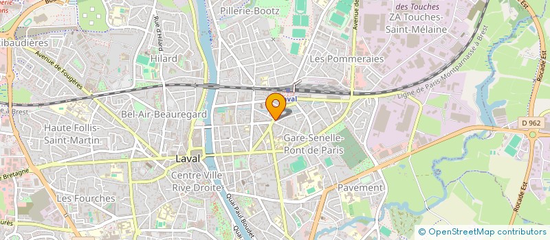 localisation de l'entreprise SCI DE L ORANGERIE à LAVAL