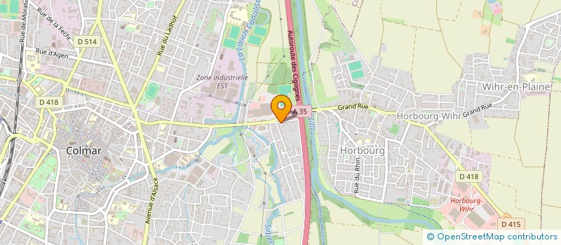 localisation de l'entreprise SCI DE L'ORANGERIE  COLMAR