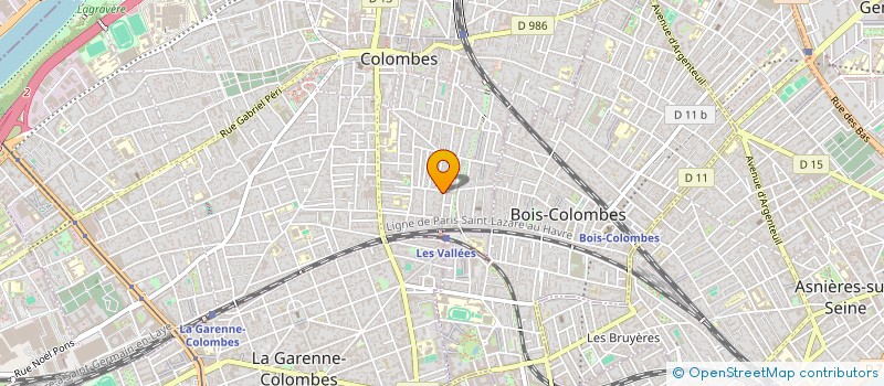 localisation de l'entreprise SCI DE L'ORANGERIE à COLOMBES