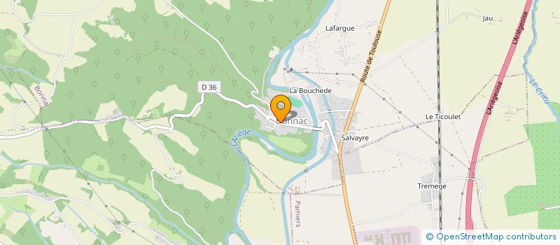 localisation de l'entreprise SCI DE L'ORANGERIE à BONNAC