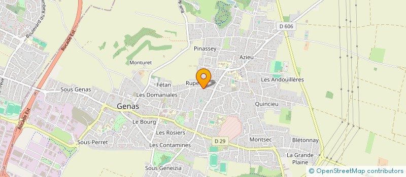 localisation de l'entreprise SCI DE L'ORANGERIE  GENAS