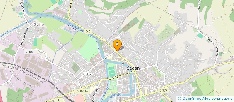 localisation de l'entreprise SCI DE L'ORANGERIE  SEDAN