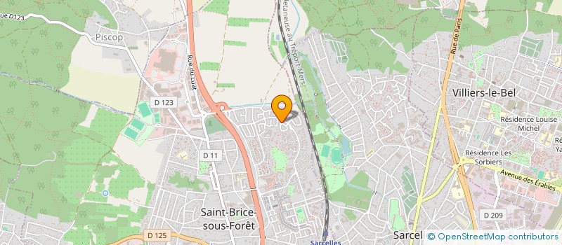 localisation de l'entreprise SCI DE L'ORANGERIE à SAINT-BRICE-SOUS-FORET