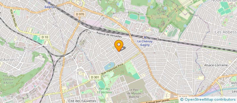 localisation de l'entreprise SCI DE L'ORANGERIE à GAGNY