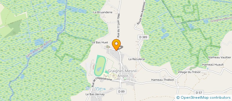 localisation de l'entreprise SCI DE L'ORANGERIE  GRAIGNES-MESNIL-ANGOT