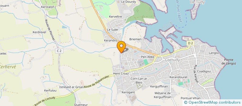 localisation de l'entreprise SCI DE L'ORANGERIE  LOCTUDY