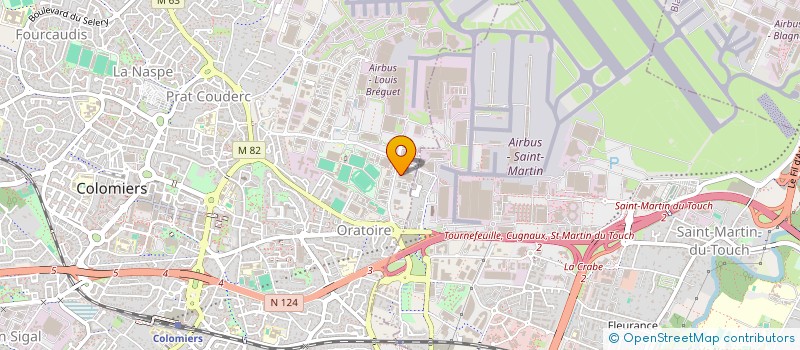 localisation de l'entreprise SCI DE L'ORATOIRE à COLOMIERS