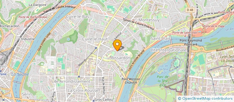 localisation de l'entreprise SCI DE L ORATOIRE  CALUIRE-ET-CUIRE