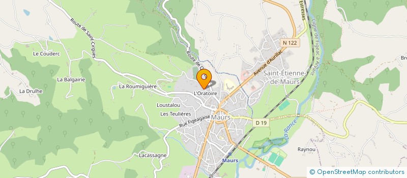 localisation de l'entreprise SCI DE L'ORATOIRE à MAURS