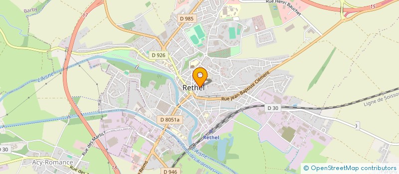 localisation de l'entreprise SCI DE L'ORATOIRE  RETHEL