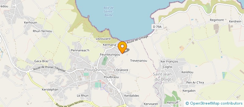 localisation de l'entreprise SCI DE L'ORATOIRE  PLOUGASNOU