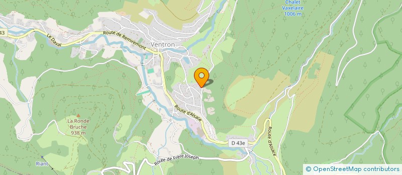 localisation de l'entreprise SCI DE L'ORBI  VENTRON