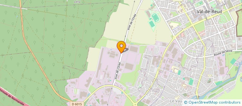 localisation de l'entreprise SCI DE L'OREE  VAL-DE-REUIL