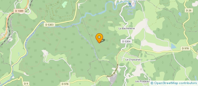 localisation de l'entreprise SCI DE L'OREE DES MONEDIERES  GIMEL-LES-CASCADES