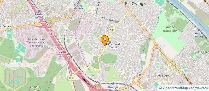localisation de l'entreprise SCI DE L'OREE DES SENTES à RIS-ORANGIS