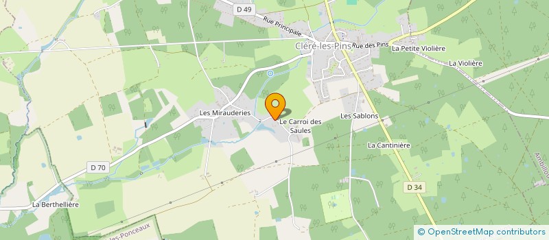 localisation de l'entreprise SCI DE L'ORGE  CLERE-LES-PINS